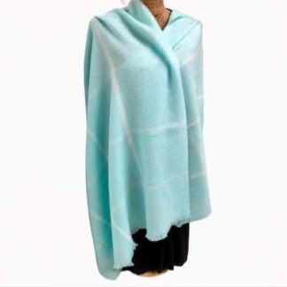 Bufandon XXL Plus FA. Line. White. Agua.