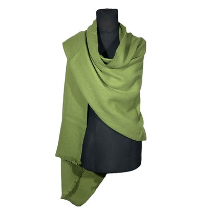 Bufandón XXL Plus Liso. FA. Verde 3. Helecho.