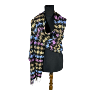 Bufandon XXL FA. 25-Pied de poule-Multi color