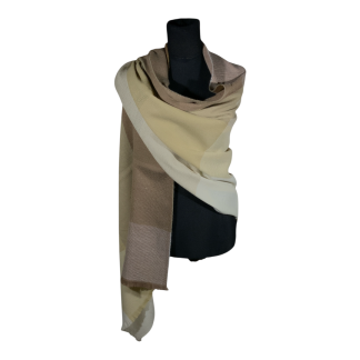 Bufandon XXL Plus FA. 25-Cuadros-Beige