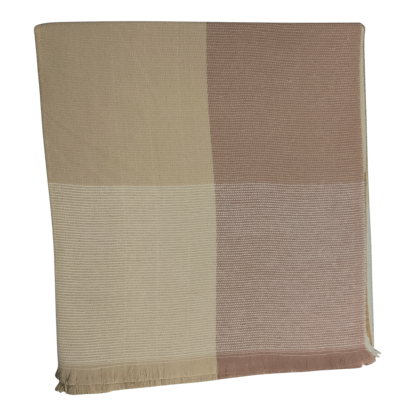Bufandon XXL Plus FA. 25-Cuadros-Beige - Image 2