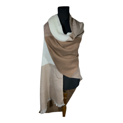 Bufandon XXL Plus FA. 25-Cuadros grandes-Marron