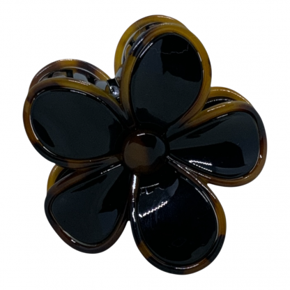 Gancho de pelo FF. Flor marron