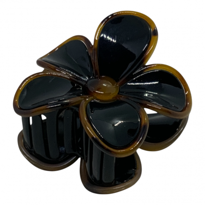 Gancho de pelo FF. Flor marron - Image 2