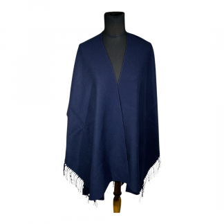 Ruana Atravesada FA. 25-Lisa-Azul marino