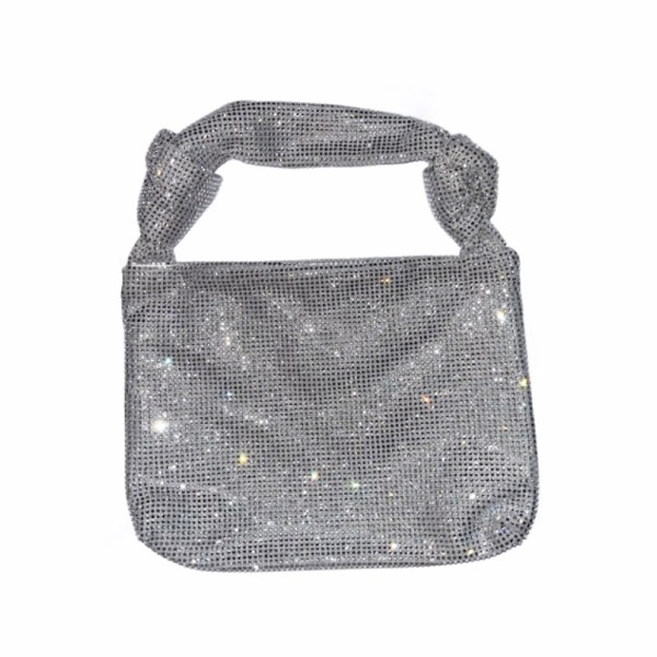 Cartera con Strass - Plateada - Image 2