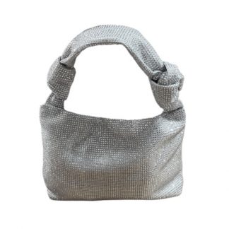 Cartera con Strass - Plateada