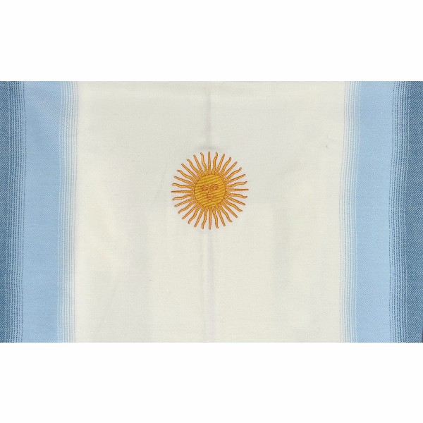 Poncho Degradé Bordado Sol de Mayo Fa. 25 - Image 5