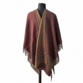 Ruana Guarda Pampa Atravesada - Bordo