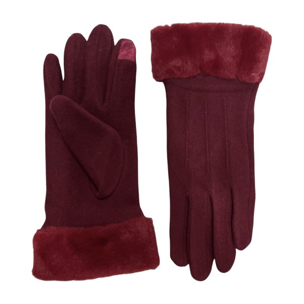 Guantes T1117-18 Bordo - Image 2
