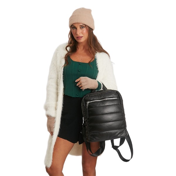 Mochila Estilo Puffer Ecocuero K3900-12 - Image 5