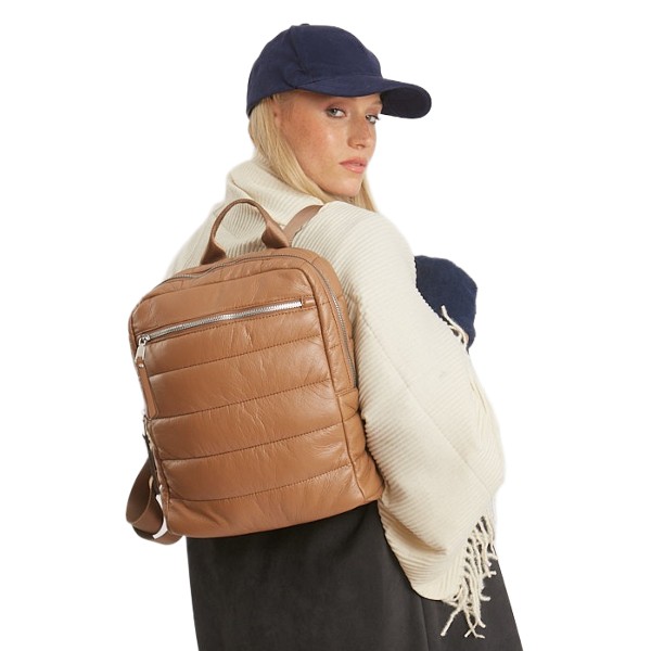 Mochila Estilo Puffer Ecocuero K3900-14 - Image 4