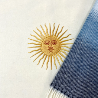 Poncho Degrade Arg. Sublimado Sol de Mayo