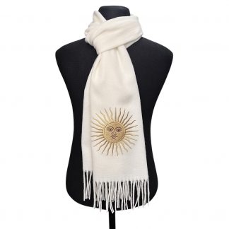 Bufanda Cruda con DTF Sol de Mayo
