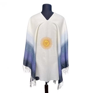 Poncho Degrade Special con Bordado Sol de Mayo Fa. 26