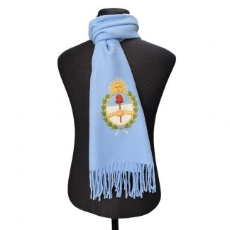 Bufanda Celeste con DTF Escudo