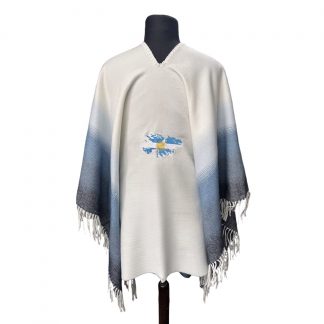 Poncho Degradé Arg. Bordado Malvinas Fa. 25