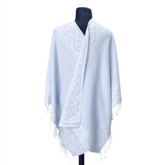 Ruana Atravesada Guarda Pampa Fa. 26 Celeste