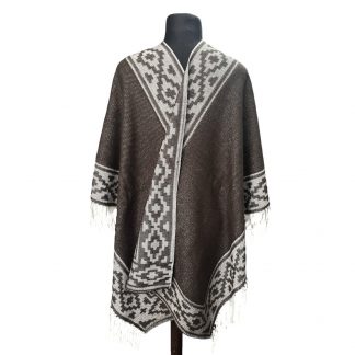 Ruana Atravesada Guarda Pampa Fa. 26 Chocolate