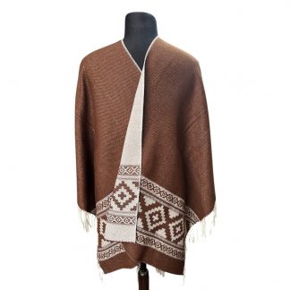 Ruana Atravesada Guarda Pampa Fa. 26 Marrón