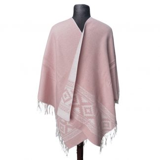 Ruana Atravesada Guarda Pampa Fa. 26 Rosa