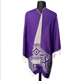 Ruana Atravesada Guarda Pampa Fa. 26 Violeta