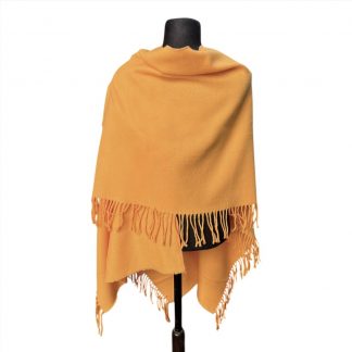Ruana Atravesada Lisa Naranja