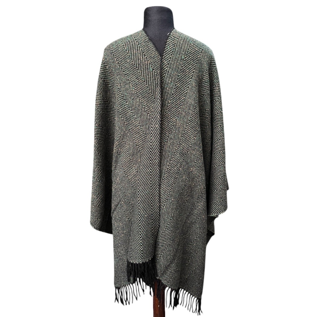 Ruana Espigada Fa. 26 Verde Beige