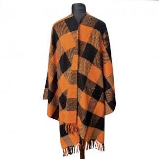 Ruana Espigada Square Fa. 26 Naranja