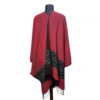 Ruana Guarda Pampa Fa. 26 Rojo Negro