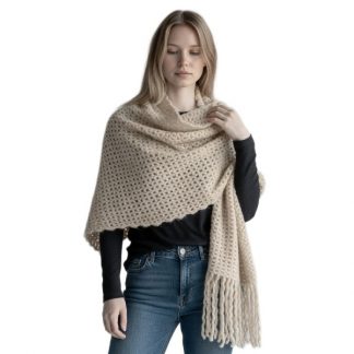 Bufandon Nube Tejido - Beige
