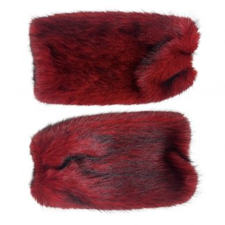 Polaina de Piel Fa. 26 - Rojo y Negro