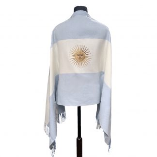 Bufandon XXL Bandera Arg con Sol de Mayo DTF