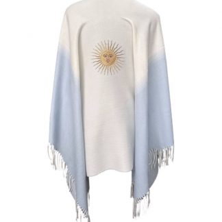 Ruana Degradé Bandera Fa. 26 con Sol de Mayo DTF