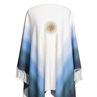 Poncho Degradé Pet Fa. 26 con Sol de Mayo DTF