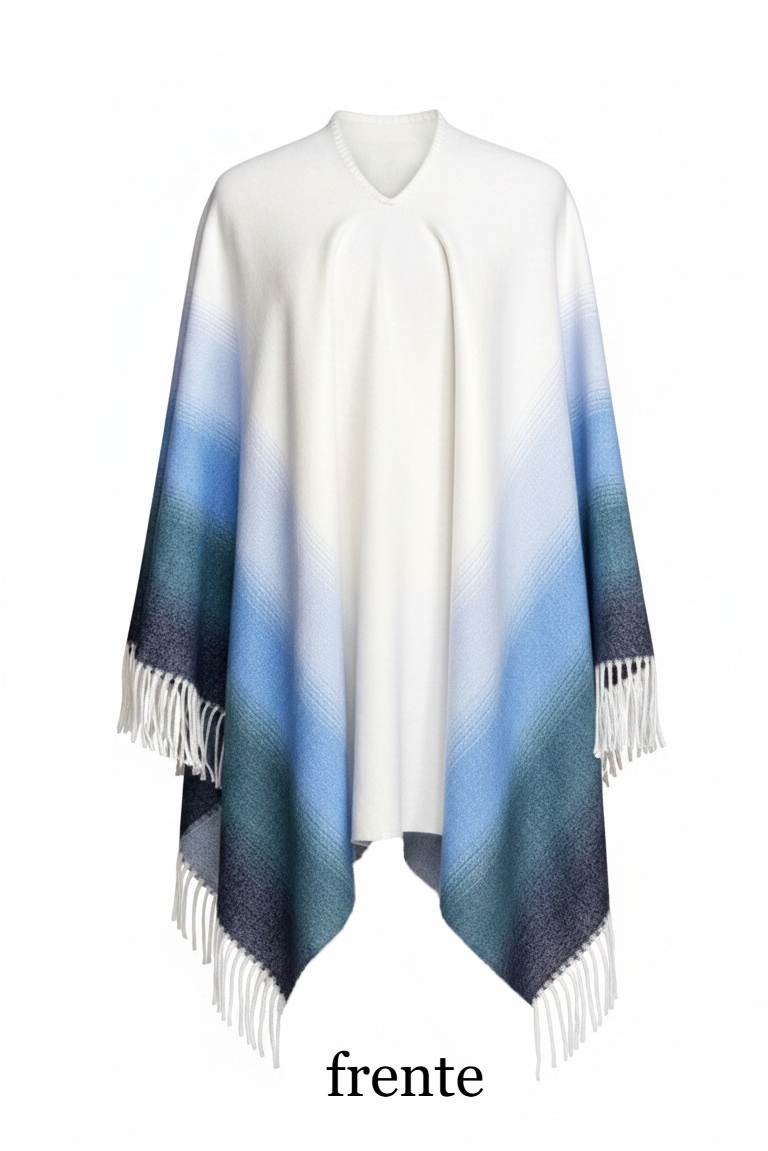 Poncho Degradé Pet Fa. 26 con Sol de Mayo DTF - Image 5