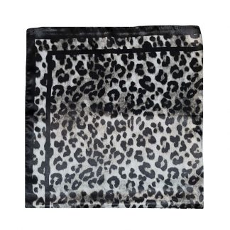 Pañuelo Simil Seda Da. 6852 Animal - Negro