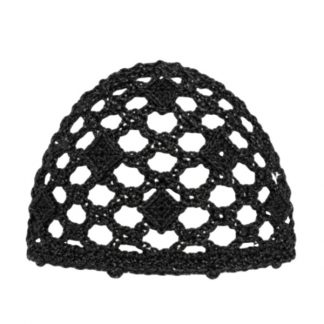 Casquete Crochet Negro Em.