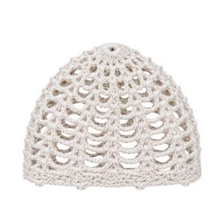 Casquete Crochet Blanco Em.
