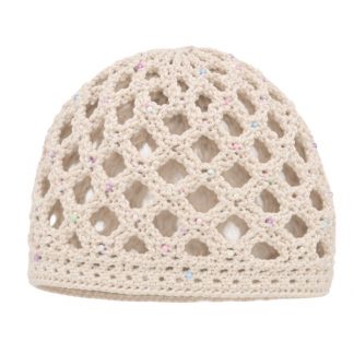 Casquete Crochet Beige Em.