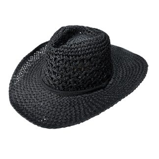 Sombrero Simil Rafia Ca. Y1873-12 Negro