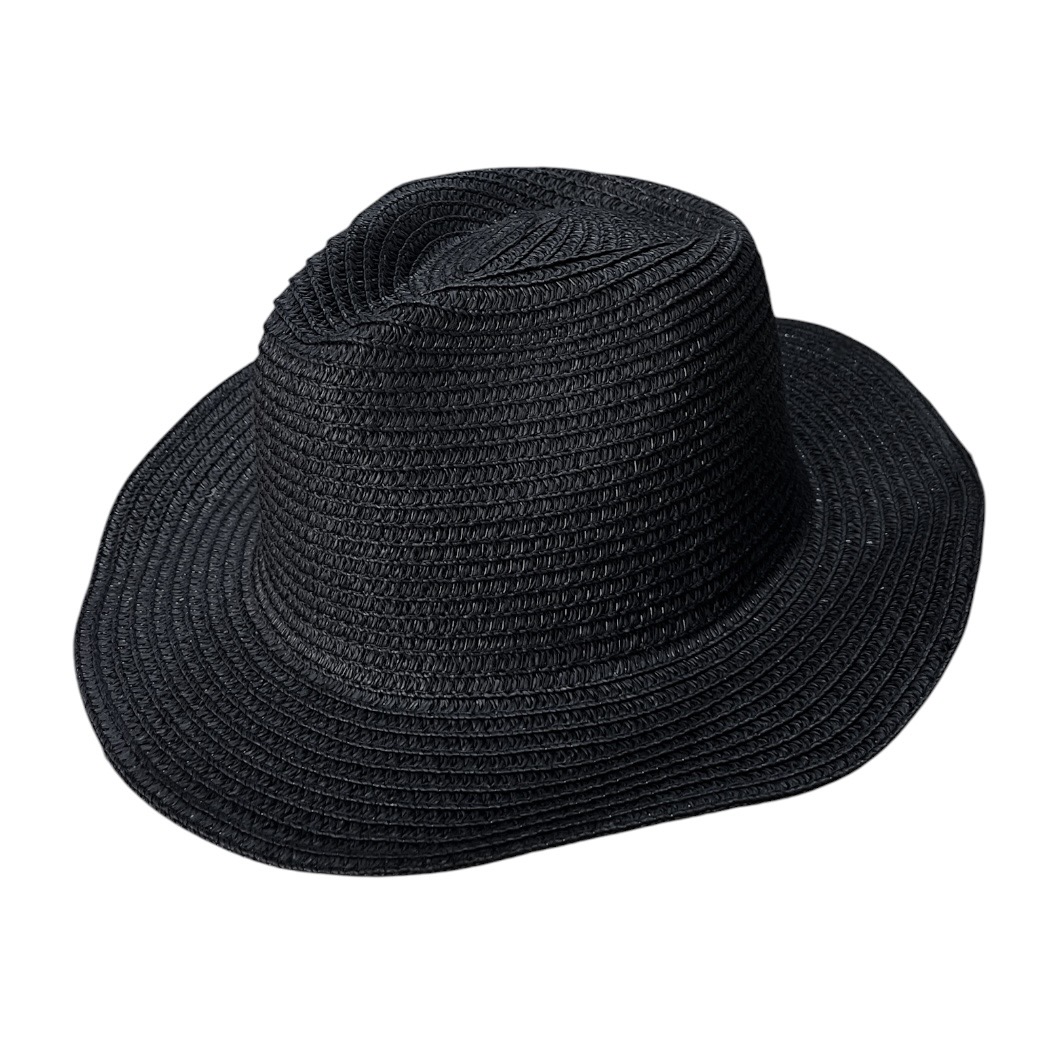 Sombrero Simil Rafia Ca. Y-1860-12 Negro