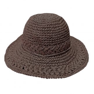 Sombrero Simil Rafia Ca. Y2156-16 Chocolate